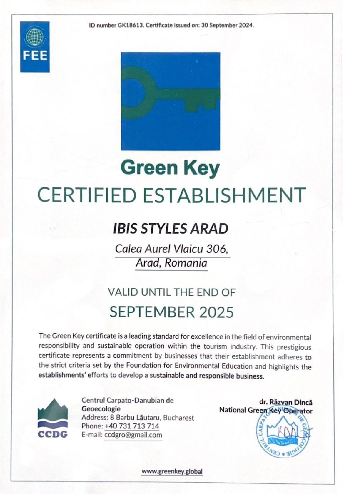 Ibis Styles Arad Exterior foto
